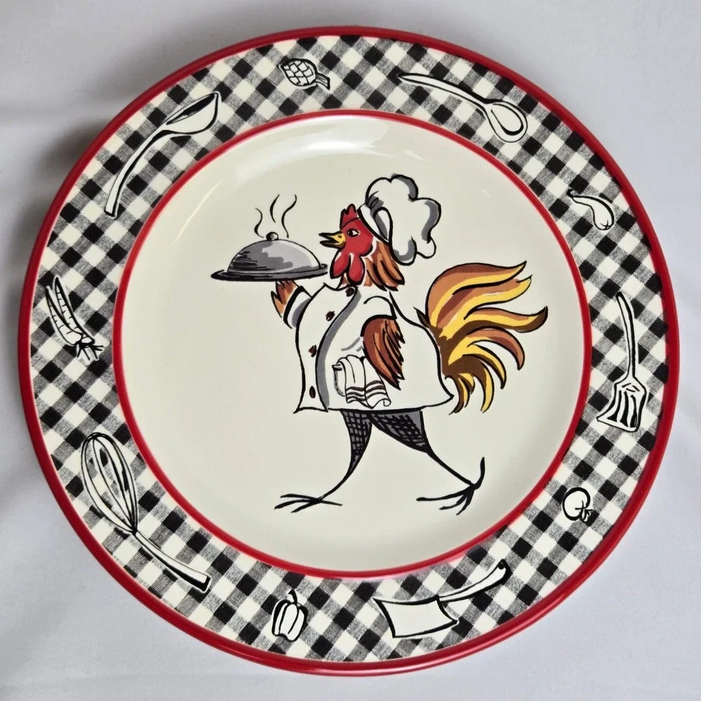 Barbeque Chicken Dessert Plates, Renee DuBois,‎ 992301, 8.75